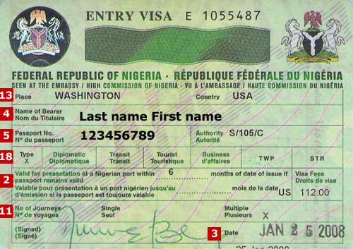 nigeria tourist visa to usa